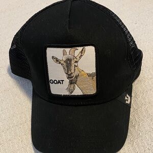 Goorin Bros Black Cap with Goat Patch